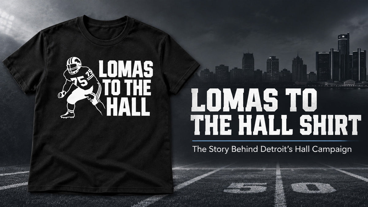 Lomas Brown Lomas To The Hall Shirt – Story Behind the No. 75 Hall of Fame Campaign
