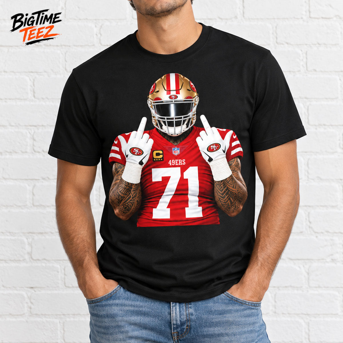 49ers Trent Williams 71 Middle Finger Shirt