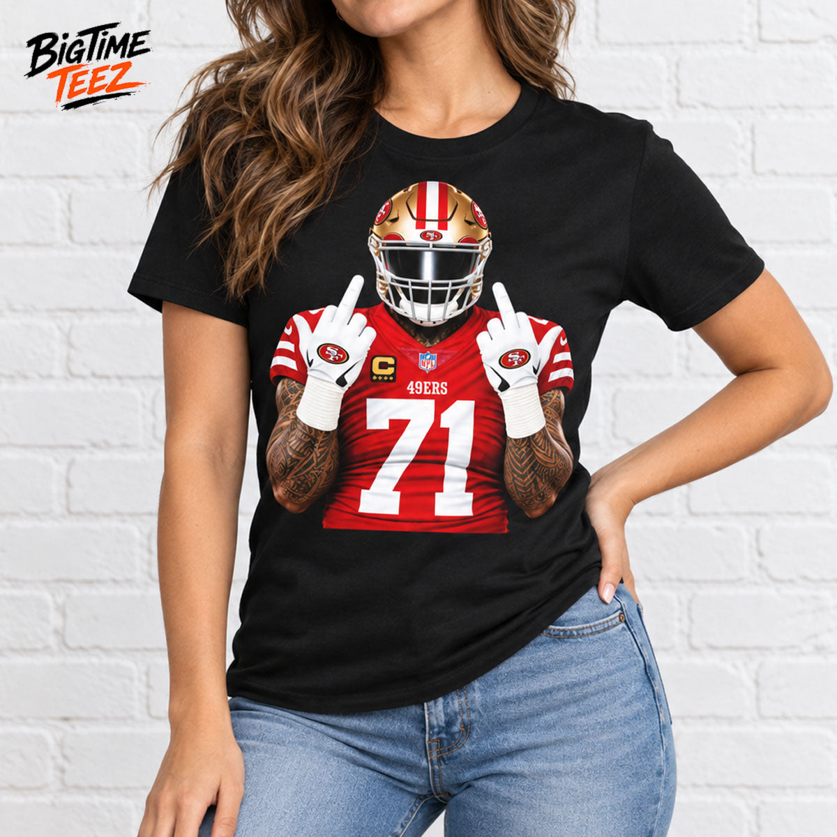 49ers Trent Williams 71 Middle Finger Shirt