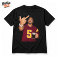 Jayden Daniels Smoking and Giving the Middle Finger Shirt