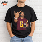 Jayden Daniels Smoking and Giving the Middle Finger Shirt